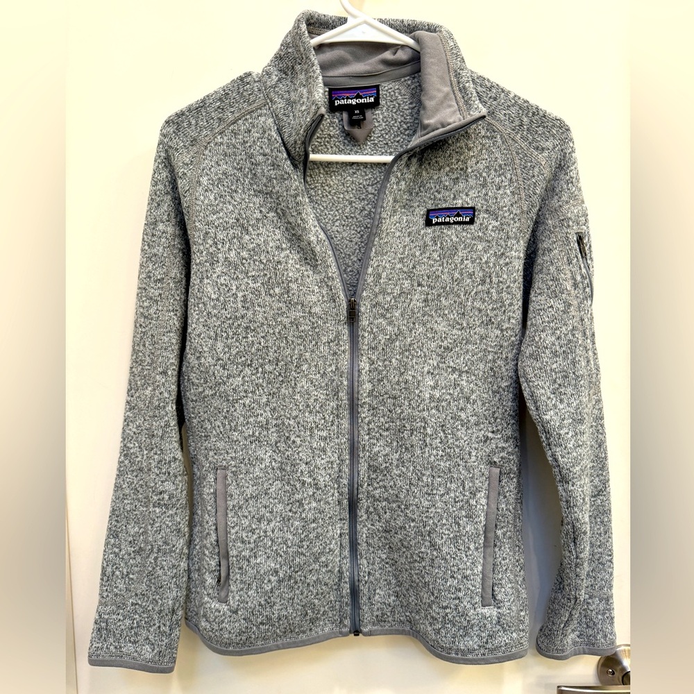 Women’s Full Zip Patagonia Fleece Sweatshirt Size S Zip Pockets